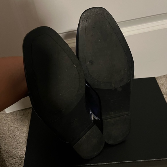 Zara metallic navy blue  mule size 39 - Picture 5 of 7